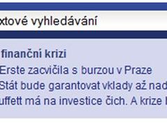 Nové Aktuálně.cz - fulltextové vyhledávání