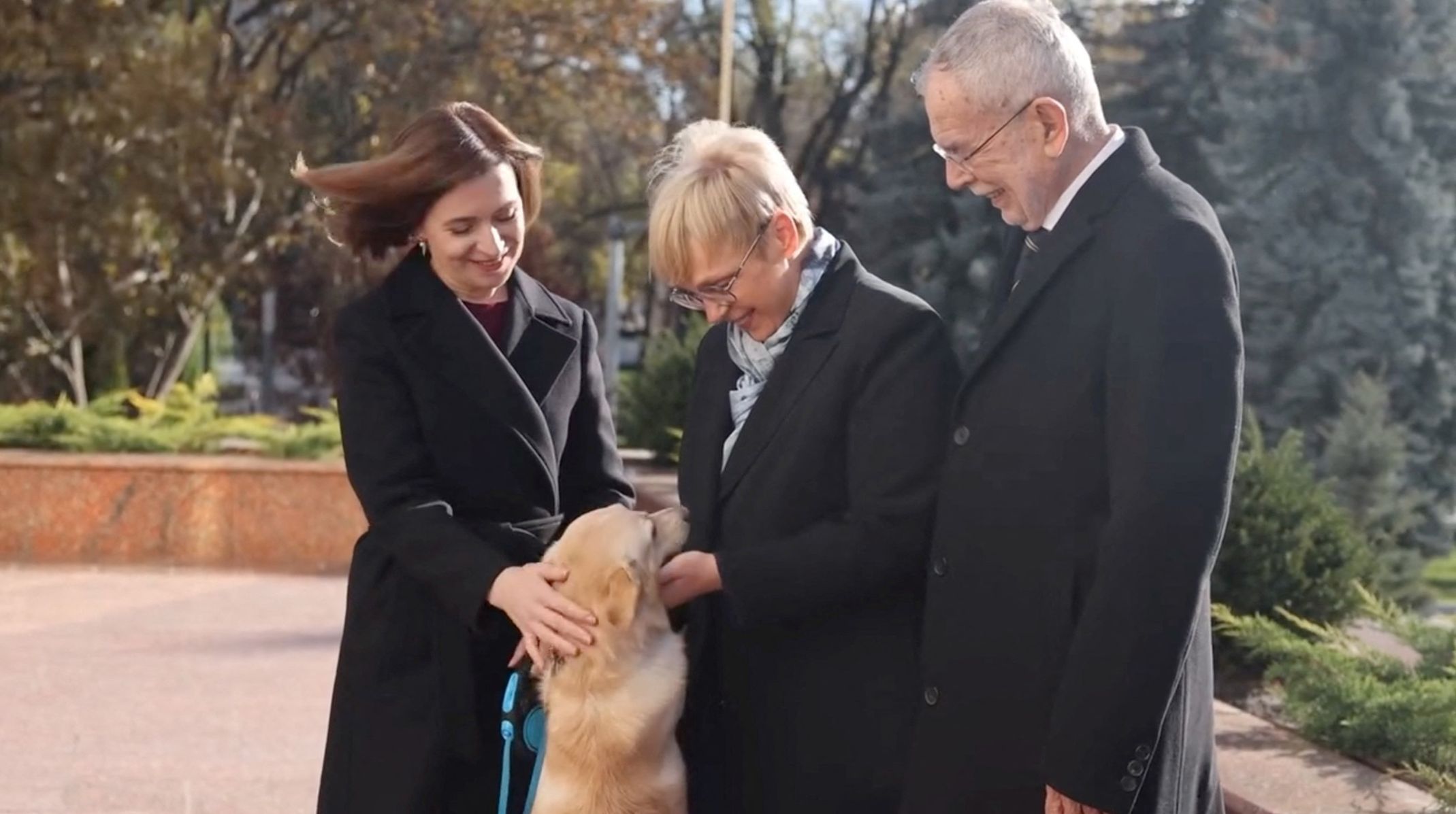 prezident Rakousko Alexander Van der Bellen moldavsko pes