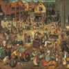 Pieter Bruegel starší: Zápas masopustu s půstem, 1559