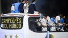 Soccer Football - Argentina team arrives to Buenos Aires after winning the World Cup - Buenos Aires, Argentina - December 20, 2022 Argentina's Rodrigo De Paul, Leandro Pa