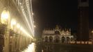 A view of a flooded St Mark's Square is seen at night during a period of seasonal high water in Venice November 1, 2012. The water level in the canal city rose to 140 cm (55 inches) above normal, according to the monitoring institute. REUTERS/Manuel Silvestri (ITALY - Tags: ENVIRONMENT SOCIETY TRAVEL DISASTER) Published: Lis. 1, 2012, 8:07 dop.