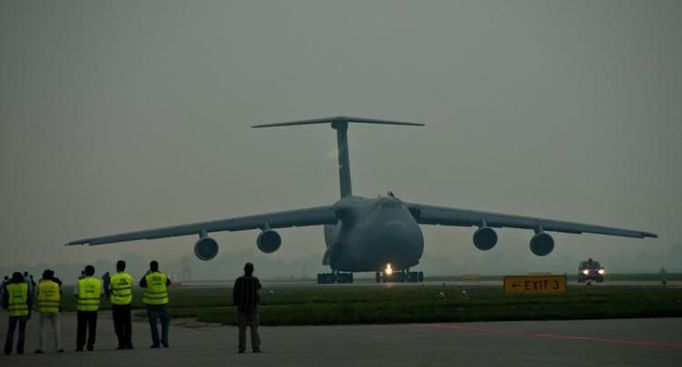 Loňským "gigantem" byl čtyřmotorový transportní letoun Lockheed C-5 GALAXY.