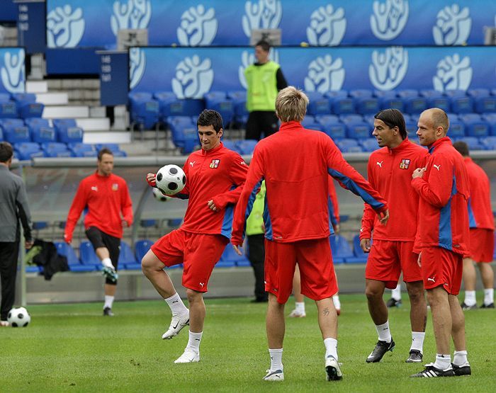 trénink fotbalistů v Basileji