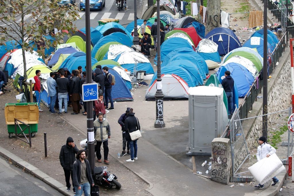 Stany migrantů v Paříži