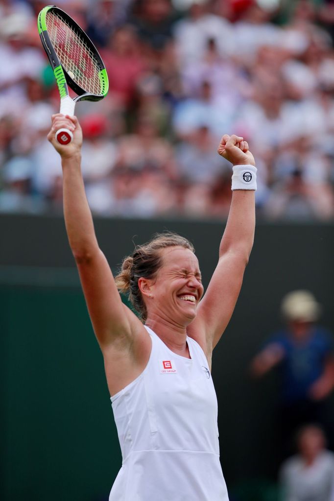 Barbora Strýcová a Kiki Bertensová ve třetím kole Wimbledonu 2019