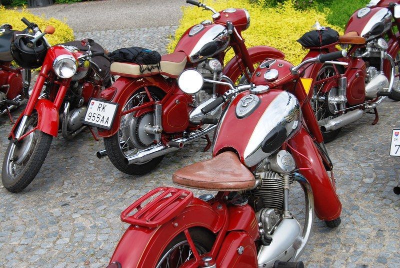 Sraz motocyklů Jawa 500 OHC