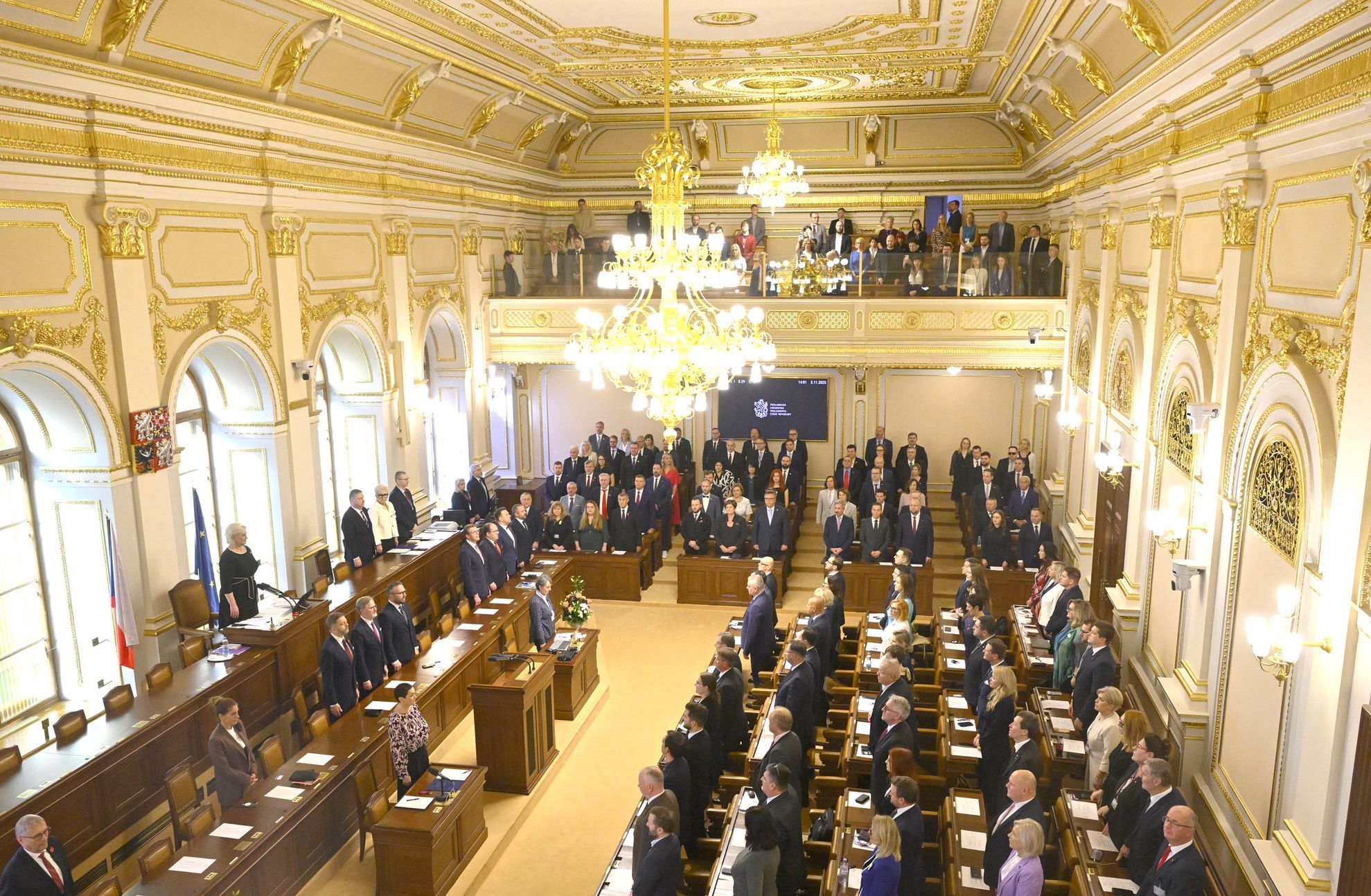 ČR, sněmovna, ustavující schůze, koauliční smlouva, ANO, Motoristé SPD