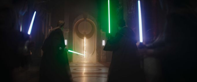 Na snímku z třetí řady seriálu The Mandalorian jsou Jediové.