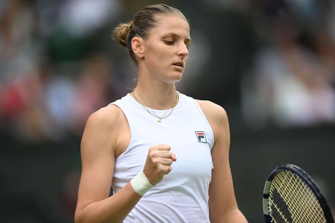 Karolína Plíšková ve finále Wimbledonu 2021