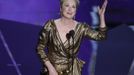 RNPS IMAGES OF THE YEAR 2012 - Actress Meryl Streep accepts the Oscar for Best Actress for her role in "The Iron Lady" at the 84th Academy Awards in Hollywood, California, February 26, 2012. REUTERS/Gary Hershorn (UNITED STATES) (OSCARS-SHOW) Published: Pro. 3, 2012, 1:06 dop.