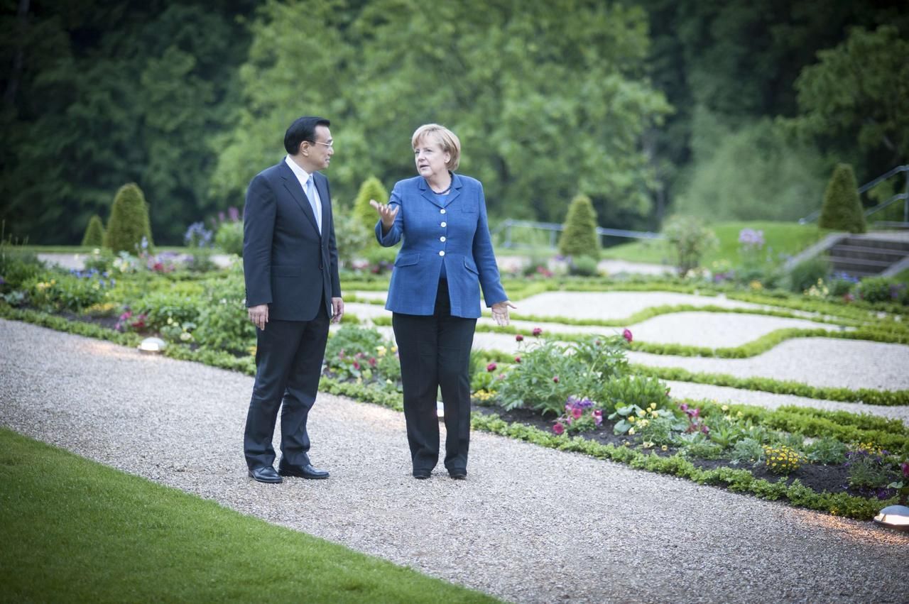 Li Kche-čchiang a Angela Merkelová