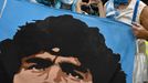 Soccer Football - FIFA World Cup Qatar 2022 - Group C - Argentina v Mexico - Lusail Stadium, Lusail, Qatar - November 26, 2022 Argentina fans hold a banner displaying Die