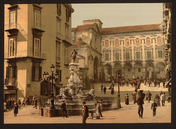 Jižní Itálie - fotochorom - Library of Congress 1900