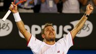 Zato Wawrinka byl králem. Poté, co vyřadil v semifinále Tomáše Berdycha, si poradil i se světovou jedničkou a oslavil první grandslamové vítězství kariéry.