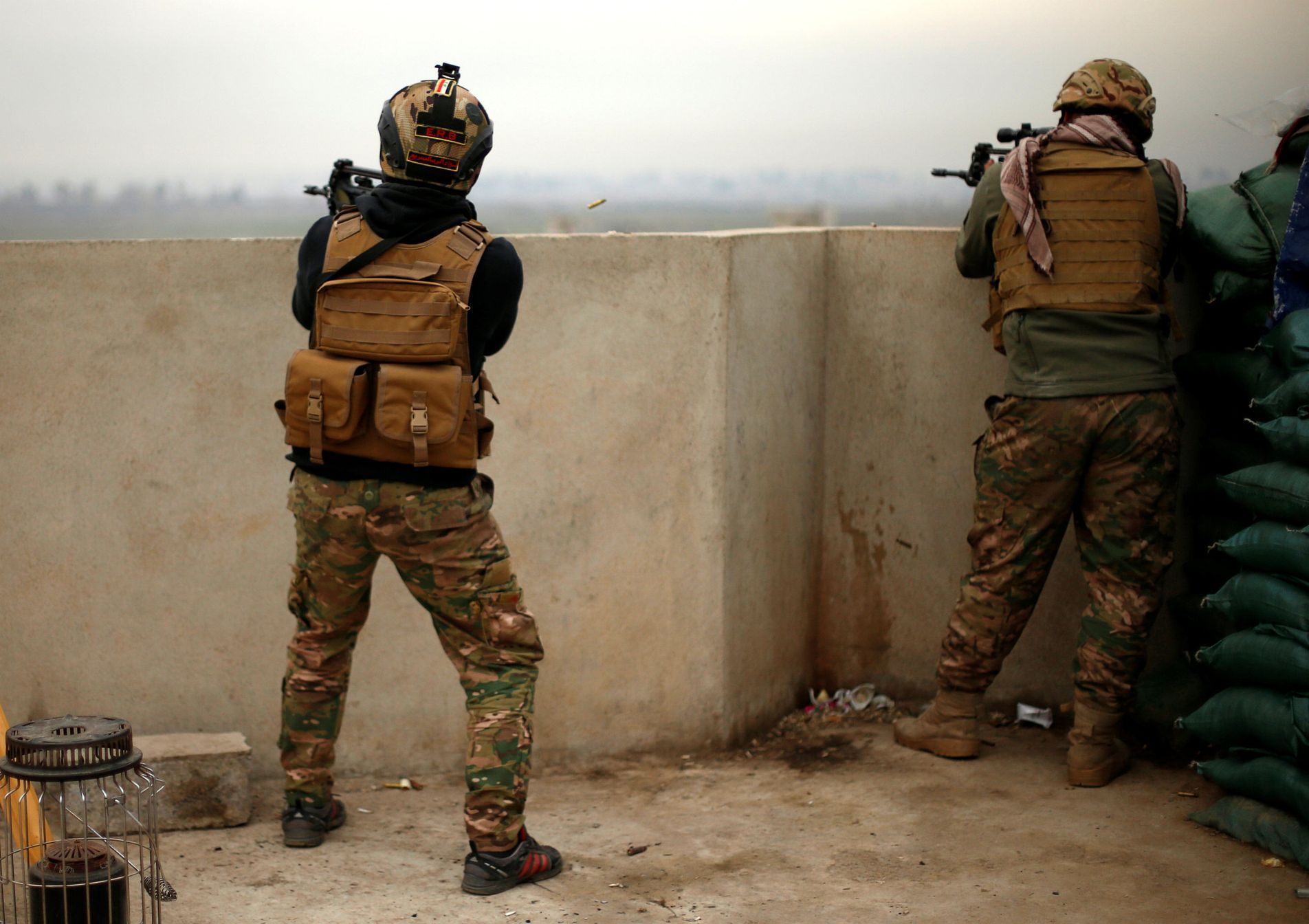 Iráčtí vojáci v Mosulu