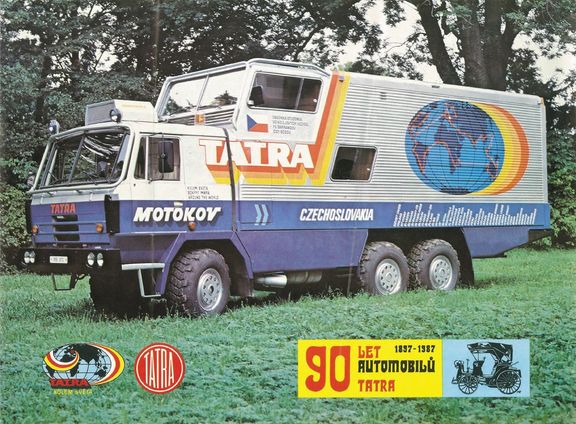 Dobový plakát se speciálem Tatra 815 GTC