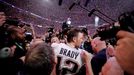 Tom Brady celebrates winning the Super Bowl LIII at Mercedes-Benz Stadium, Atlanta, Georgia, U.S. February 3, 2019.  REUTERS/Mike Segar SEARCH "POY SPORTS" FOR THIS STORY