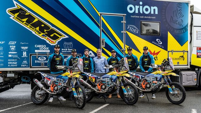 Tým Orion – Moto Racing Group před Rallye Dakar 2024.