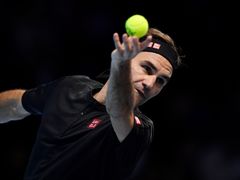 Roger Federer na Turnaji mistrů 2019