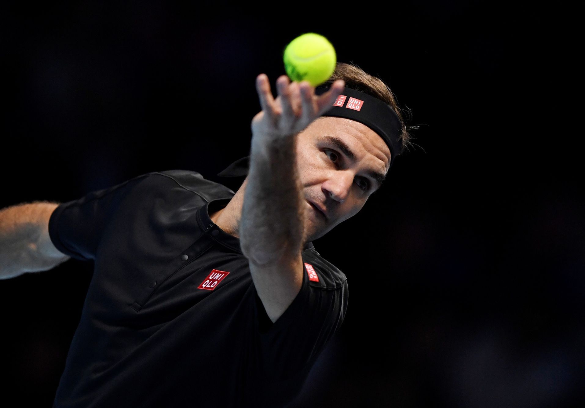 Roger Federer na Turnaji mistrů 2019
