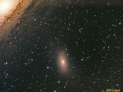 Jiří Linet byl úspěšný i v zářijovém kole soutěže fotografů vesmíru - vyhrál je se snímkem Galaxie M 110, na kterou zapomněl proslulý hvězdář Messier.