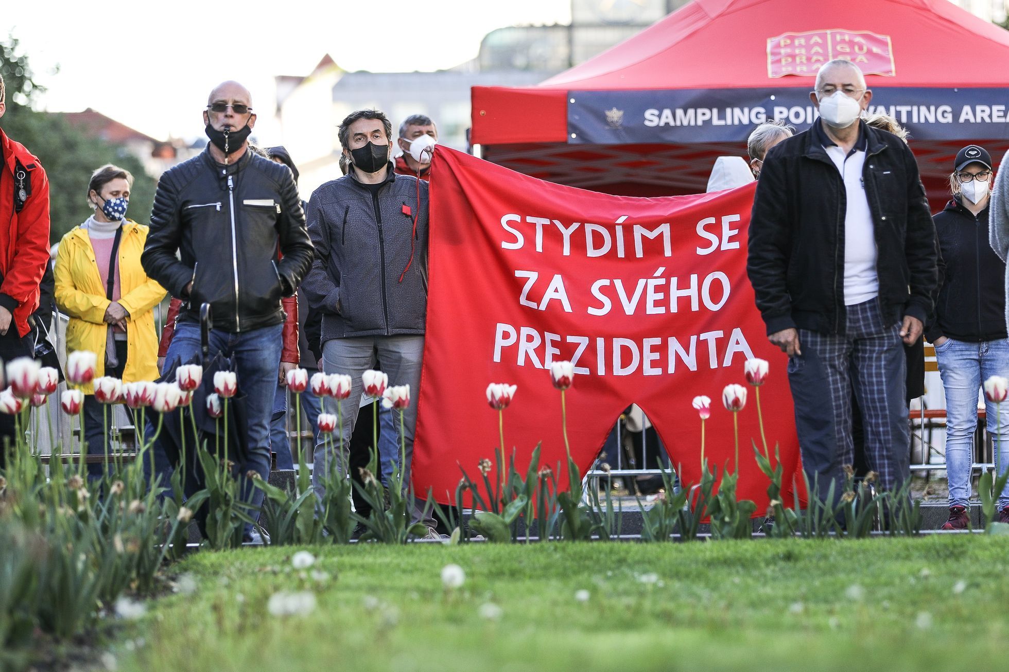 Demonstrace Milion chvilek Václavské náměstí 20. 5. 2021 za odstoupení Marie Benešové