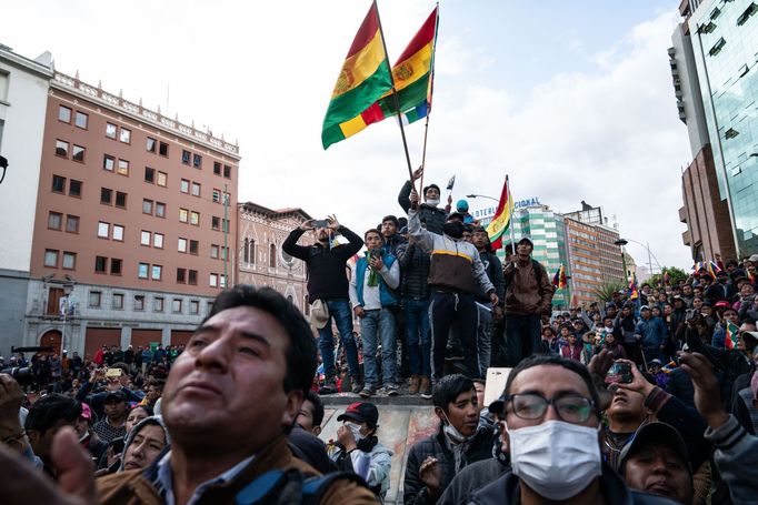 La Paz, Bolívie po rezignaci Evo Moralese