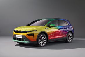 Škoda postavila duhové elektrické auto. Oslavuje jím i jeden ryze český prvek