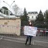 Ruské velvyslanectví, ambasáda, protesty, klid, média, policie, Vrbětice, náměstí Borise Němcova