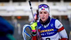 Markéta Davidová při mistrovství světa v Novém Městě na Moravě