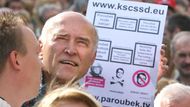 Demonstrace za odstoupení Paroubka. Jan Šinágl