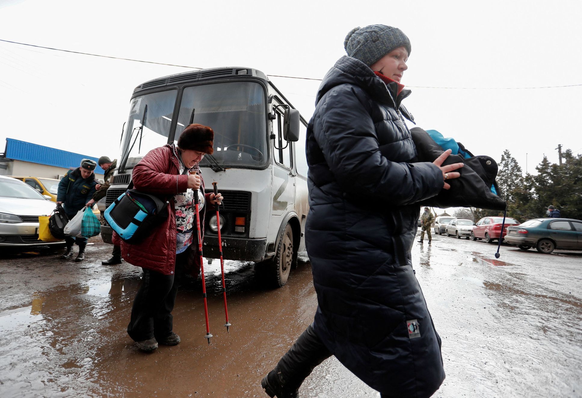 Rusko, Ukrajina, Mariupol, Doněck, civilisté, uprchlíci, evakuace, 8. března 2022