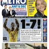 Fotbal - Titulní strany novin - Velká Británie: Metro