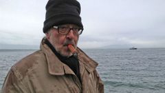 Jean-Luc Godard při natáčení filmu Sbohem jazyku, 2014.