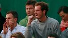 French Open 2015: Andy Murray v hledišti na zápase krajana Kyla Edmunda