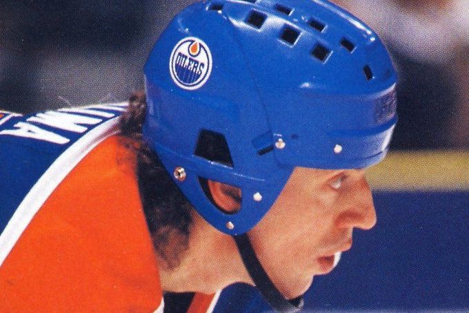 Petr Klíma v dresu Edmontonu Oilers