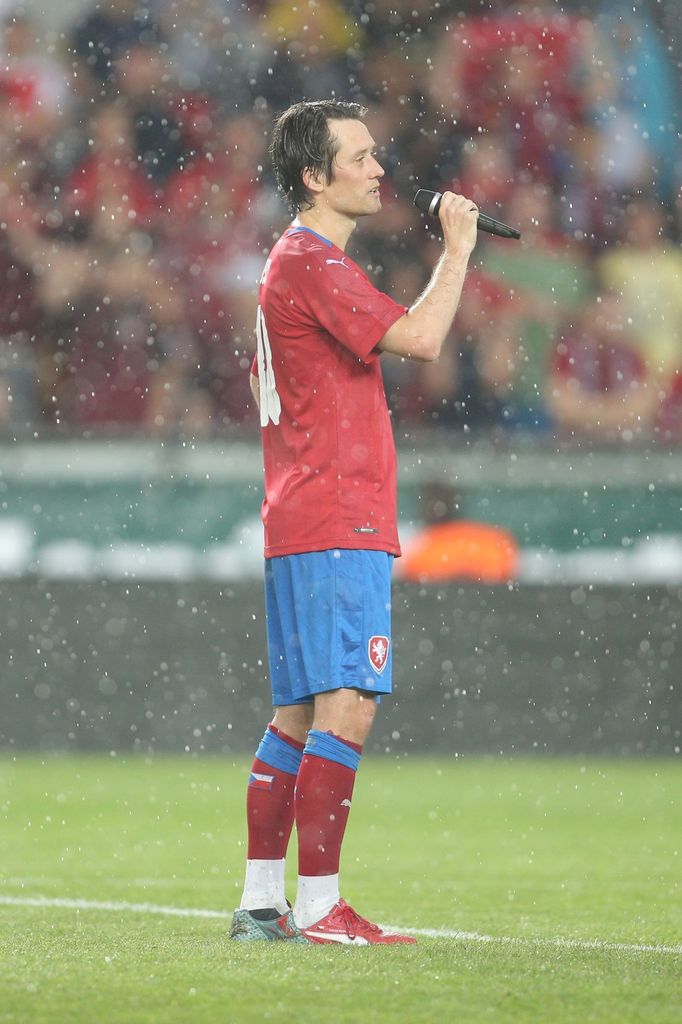 Tomáš Rosický na své rozlučce v Praze 9. 6. 2018.