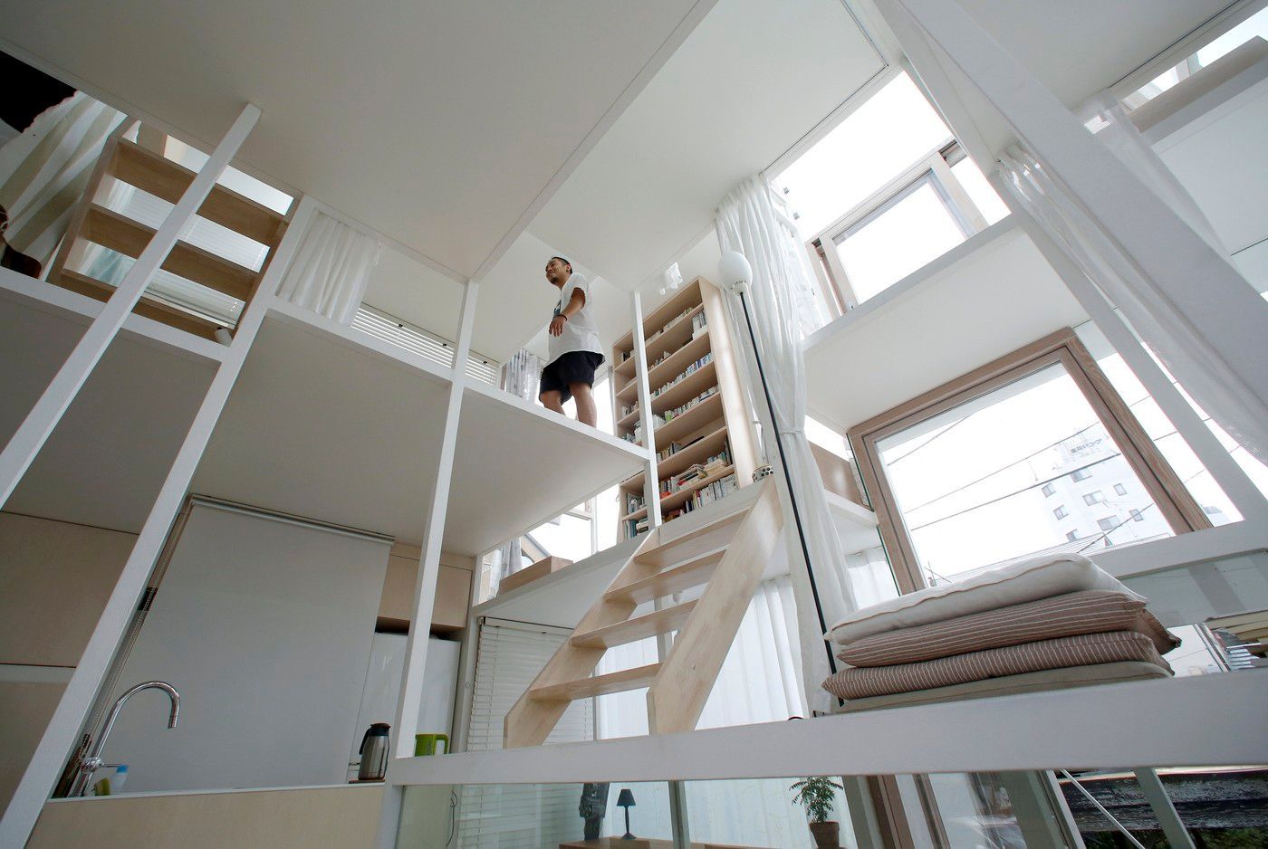 skleněný dům, stavba, architektura