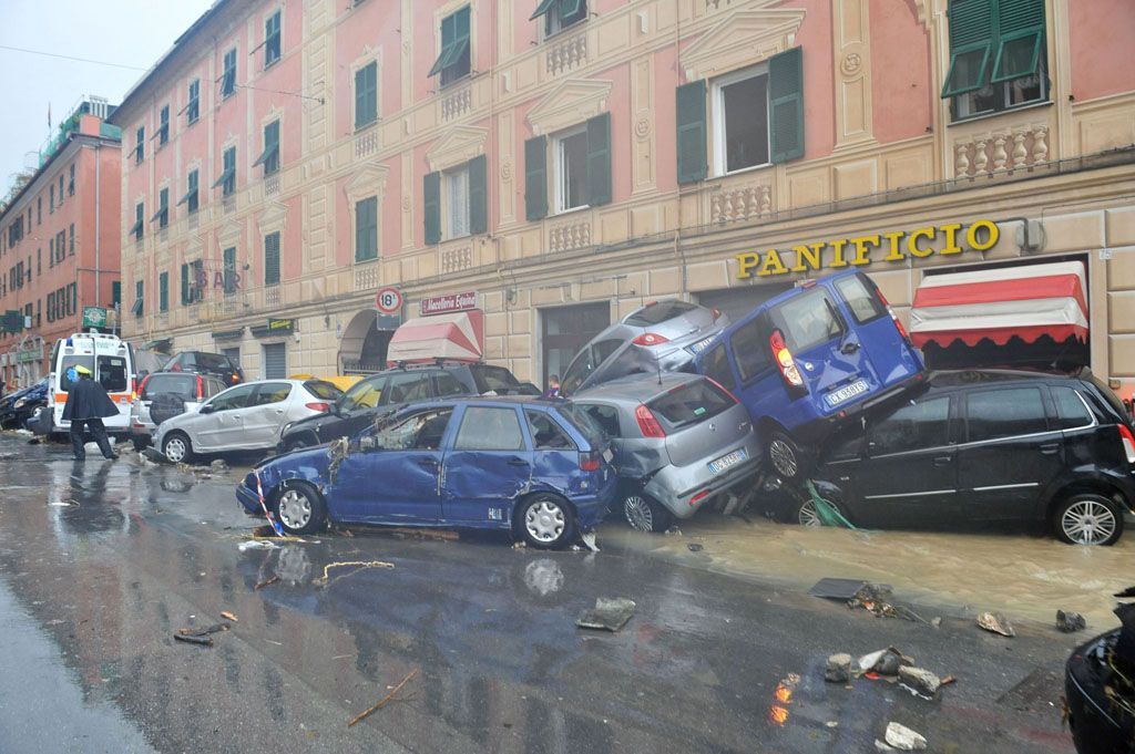 V italském Janově zabíjel přívalový déšť