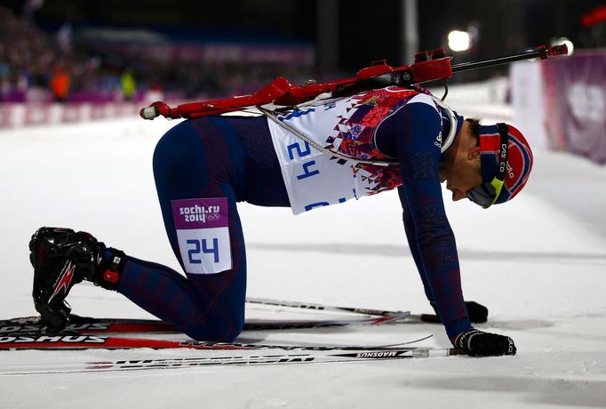 Soči 2014, biatlon 10 km: vítězný Ole Einar Björndalen, Norsko