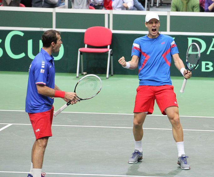 Česko- Nizozemsko, čtyřhra: Tomáš Berdych a Radek Štěpánek