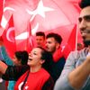 Demonstrace na podporu tureckého prezidenta Recepa Erdogana