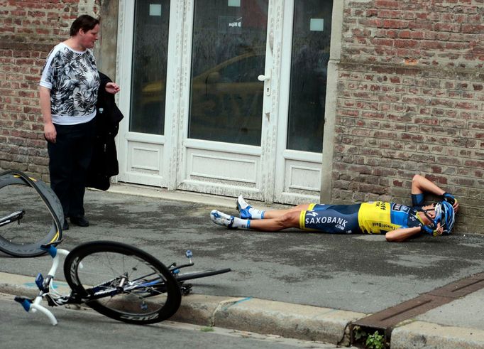 Pády a vítězové Tour de France 2012