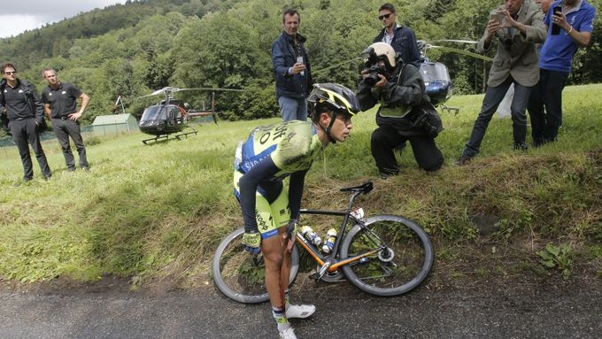 Alberto Contador končí v desáté etapě Tour de France 2014