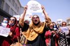 protesty v Afghánistánu Tálibán ženy