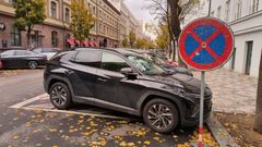 Parkování v Praze, dopravní značka Zákaz zastavení