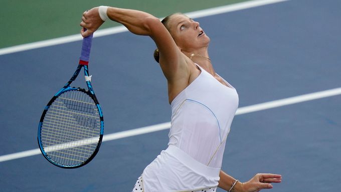 Karolína Plíšková v utkání třetího kola US Open.