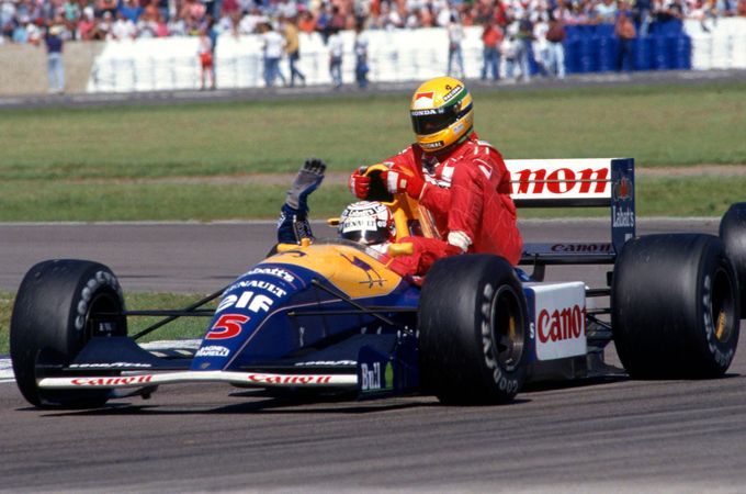 F1. Silverstone 1991: Nigel Mansell veze Ayrtona Sennu