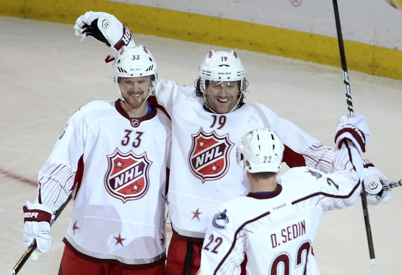 All Star Game NHL: Henrik Sedin, Hartnell, Daniel Sedin