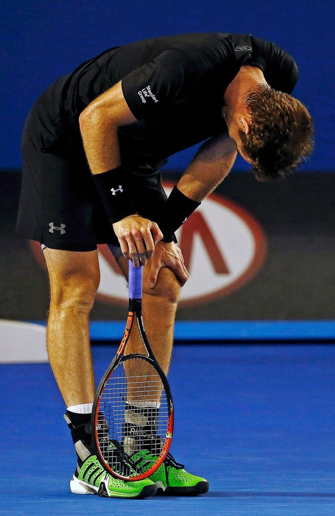 Australian Open 2015: Andy Murray při semifinále s Tomášem Berdychem